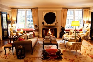 Kate and Andy Spade Home via The Selby