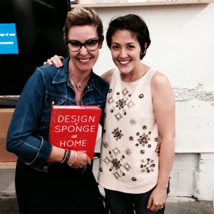 Design Sponge's Grace Bonney and me