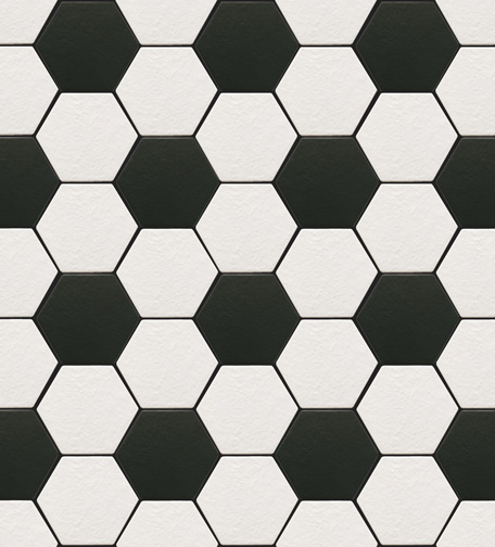 beehive black and white tile